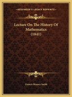 Lecture On The History Of Mathematics 1166274527 Book Cover