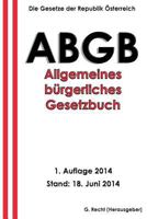 Das Abgb - Allgemeines B�rgerliches Gesetzbuch 1500229687 Book Cover