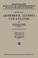 Arithmetik, Algebra Und Analysis 3663193829 Book Cover