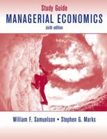 Study Guide to Accompany Managerial Economics 0471718343 Book Cover