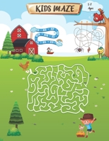 Kids Maze 5-7 Ages: This Mazes Book contains easy to challenging mazes with 78 different mazes as well as math mazes to develop mathematical skills for children B0875VXK2X Book Cover