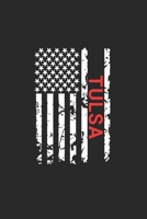 Tulsa: Tulsa Notebook Composition Cute White And Black USA Flag- Writing Journal Notebook To Take Notes For Students, Teachers, Travelers And House ... Journal Planner, Blank Book 6 X 9 120 Pages 1674825374 Book Cover
