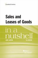 Sales and Leases of Goods in a Nutshell 1685611133 Book Cover