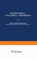 Mechanismus Vitalismus Mnemismus 3642888534 Book Cover