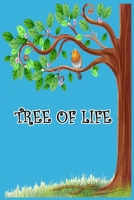 tree of life: Beautifully designed book, cute bird tree with blue cover, size 6"* 9" 120 pages, for writing diaries, events & official occasions, presented as a gift for children, men & women B084P2DXSL Book Cover