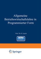 Allgemeine Betriebswirtschaftslehre in Programmierter Form 366300063X Book Cover