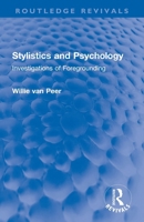 Stylistics and Psychology (Croom Helm Linguistics Series) 0367672464 Book Cover