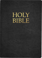 KJVER Holy Bible, Large Print, Black Genuine Leather, Thumb Index: B0CBLJKWGT Book Cover
