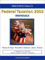 Prentice Hall's Federal Taxation 2003: Individuals & Tax Analyst One Disc Tax Research Program 0131763164 Book Cover