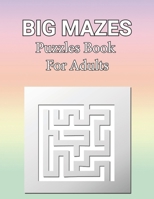Big Mazes Puzzles Book For Adults: Two-Player Mazes Activity Book for Kids Star - Double - Quad Mazes Books - Gift Idea For Birthday, Anniversary, Hol B08S311M7F Book Cover
