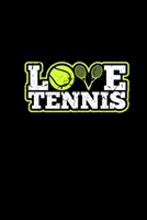 Love Tennis: Notebook Graph Paper Tennis Lover Gifts For Tennis Player Tennis Racket & Tennis ball Cover 1689476109 Book Cover