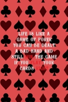 Life Is Like A Game Of Poker You Can Be Dealt A Bad Hand And Still Win The Game If You Play Your Hands Right: All Purpose 6x9 Blank Lined Notebook Journal Way Better Than A Card Trendy Unique Gift Blu 1706506058 Book Cover