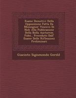 Esame de Motivi Della Opposizione Fatta Da Monsignor Vescovo Di Noli Alla Publicazione Della Bolla Auctorem Fidei., Preceduto Dall' Esame Delle Riflessioni Preliminari 1286883725 Book Cover