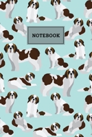 Notebook: Cute St.Bernard Dog Pattern Blank Lined Journal To Write In For Notes, Ideas, Diary, To-Do Lists, Notepad - St.Bernard Gifts For St.Bernard ... Men, Teen & Kids Who Love St.Bernard Dog 1679991655 Book Cover
