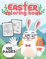 Easter Coloring Book: 100 Pages of Amazing Designs, Easter Bunny, Egg and More, Ages 4-8 B08XFMDJLB Book Cover