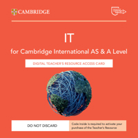 Cambridge International as & a Level It Digital Teacher`s Resource Access Card 1009453009 Book Cover