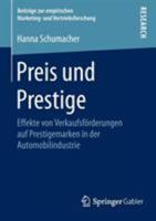 Preis Und Prestige: Effekte Von Verkaufsforderungen Auf Prestigemarken in Der Automobilindustrie 3658107014 Book Cover