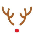 Rudolph The Reindeer Notebook: Reindeer With Antlers And Red Nose Graph Paper Notebook- 6x9 Inch, 120 pages - Christmas Gift 1704522455 Book Cover
