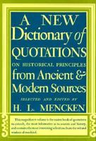New Dictionary of Quotations 0394400798 Book Cover
