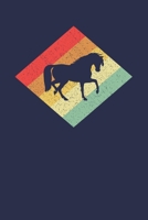 Horse Rider Notebook: Retro Vintage 80s Horse 6 x 9 (A5) Graph Paper Squared Journal Gift for Horse Riders And Horse Lovers (108 Pages) 1670645002 Book Cover