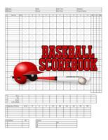 Baseball Scorebook: 100 Scoring Sheets For Baseball and Softball Games, Glover's Scorebooks, Large (8.5X 11) 1074016718 Book Cover