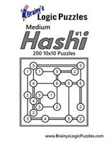 Brainy's Logic Puzzles Medium Hashi #1 200 10x10 Puzzles 1539080110 Book Cover