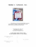 Madden v. Lifecord, Inc.: A biotechnology trial 0996818634 Book Cover