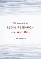 Introduction to Legal Research and Writing 1531020259 Book Cover
