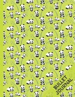 Pandas Bullet Journal: Panda Gifts: Blank Paperback Dot Grid Paper Notebook for School: 8.5 x 11 1706339380 Book Cover