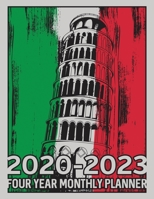 Leaning Tower of Pisa Flag of Italy 2020 - 2023 Four Year Monthly Planner: Calendar, Notebook and More 1708221816 Book Cover