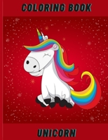 Coloring book unicorn: For Kids Ages 3-8 | 50 unique unicorn coloring pages for girls | Great gift for children | Ideal pastime for all children | The ... size | Flexible cover B08PJN779R Book Cover