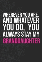 Wherever you are, And whatever you do,  You always Stay My Granddaughter 1660335000 Book Cover