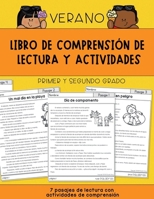 Libro de comprensión de lectura y actividades: Primer y segundo grado [Edición verano] (Lee conmigo: Libros para niños) (Spanish Edition) 1960304143 Book Cover