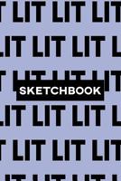 Sketchbook: Lit Typography Meme Pattern 1793394784 Book Cover