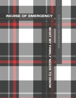 INCASE OF EMERGENCY: What My Family Should Know *Estate Planning, Final Wishes, Funeral Details, DNR, Christian Legacy, Farewells* 8.5 x 11 B08SN3K54H Book Cover
