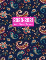 2020-2021 Two Year Planner: 24-Month Planner & Calendar Large 8.5 x 11 (Jan 2020 - Dec 2021) Daily Weekly and Monthly Schedule Art Cover 00023187 1712931180 Book Cover