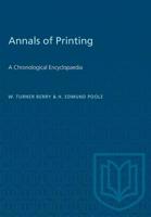 Annals of Printing 1487572549 Book Cover