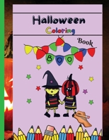 Halloween Coloring Book: Happy Halloween Coloring Book for Toddlers 1803895381 Book Cover