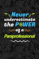 Never Underestimate the Power Of a Paraprofessional: A Notebook for Paras and Parapros 1072373084 Book Cover