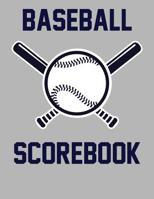 Baseball Scorebook: 100 Scorecards For Baseball and Softball 1095132296 Book Cover