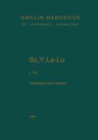 SC, Y, La-Lu. Rare Earth Elements: Compounds with Boron 3662075059 Book Cover