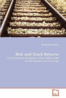 Risk and Stock Returns: An Econometric Evaluation of the CAPM model for the Nairobi Stock Exchange 3639319346 Book Cover