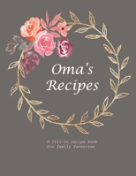 Oma's Recipes: A Fill-in Recipe Book for Family Favorites 1672561566 Book Cover