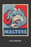 Kalender: Kalender | Notizkalender | Schreibkalender | Jahreskalender | Tageskalender | DIN A5 | Hund | Hunde | Hunderasse | Hundezüchter | Malteser | ... | Retro | Vintage | Grafik (German Edition) 1675424608 Book Cover