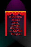 If The Plan Doesn't Work, Change The Plan But Never The Goal: Notebook Journal Composition Blank Lined Diary Notepad 120 Pages Paperback Blue And Purple Light Actor 1712307657 Book Cover