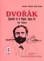 Music Minus One Piano: Dvorak Quintet in A major, op. 81 (Book & Audio CD) 1596154055 Book Cover