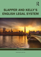 Slapper and Kelly's the English Legal System 0367139472 Book Cover