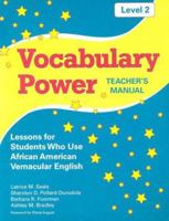 Vocabulary Power, Level 2: Lessons for Students Who Use African American Vernacular English 1557666814 Book Cover
