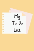 My To Do List: A simple book filled with lines that include check boxes. 1654576840 Book Cover