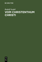 Vom Christenthum Christi : Vier Vortr?ge Von 3744602583 Book Cover